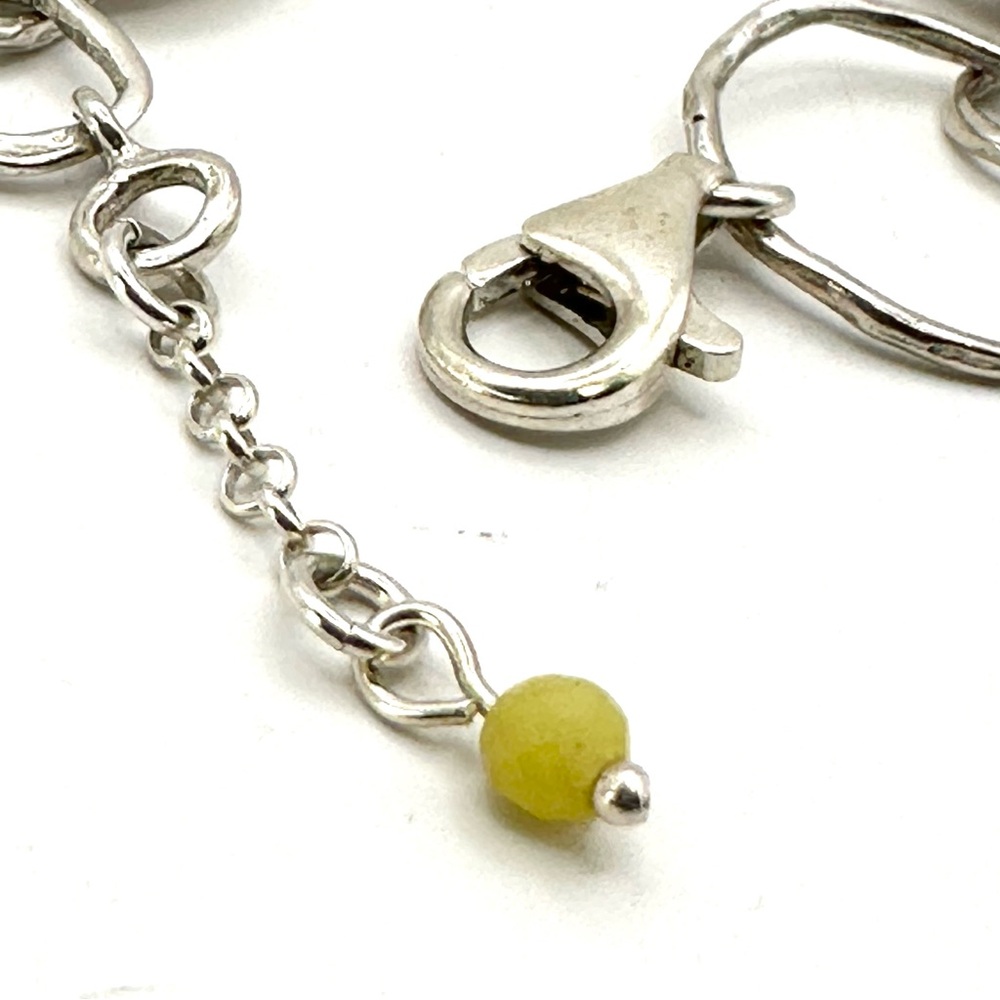 Silpada Retired B1217 Sterling Silver Hammered Circle “ Paper  Chain” Bracelet - Picture 4 of 7